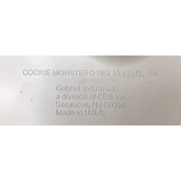 Vintage COOKIE MONSTER 1982 Muppets  Puzzle Teaching Time Clock - Picture 4 of 7